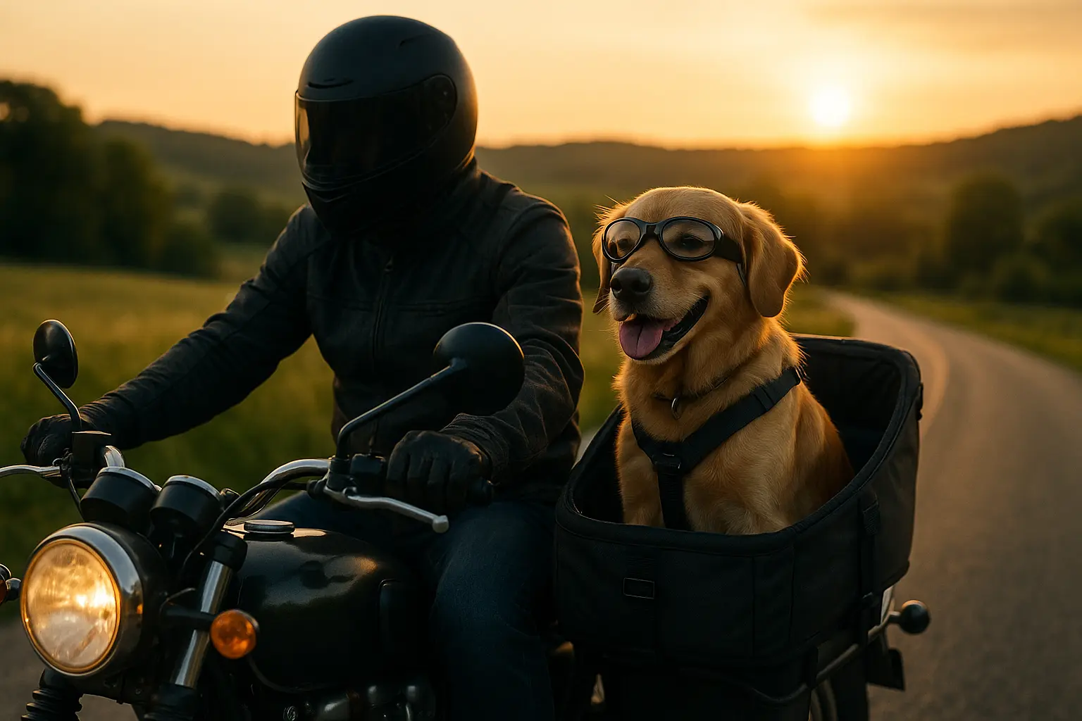 Chien sur moto : Sécurité, législation et équipements 2025